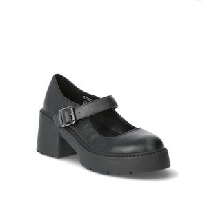 Black Chunky Platform Mary Jane Shoes